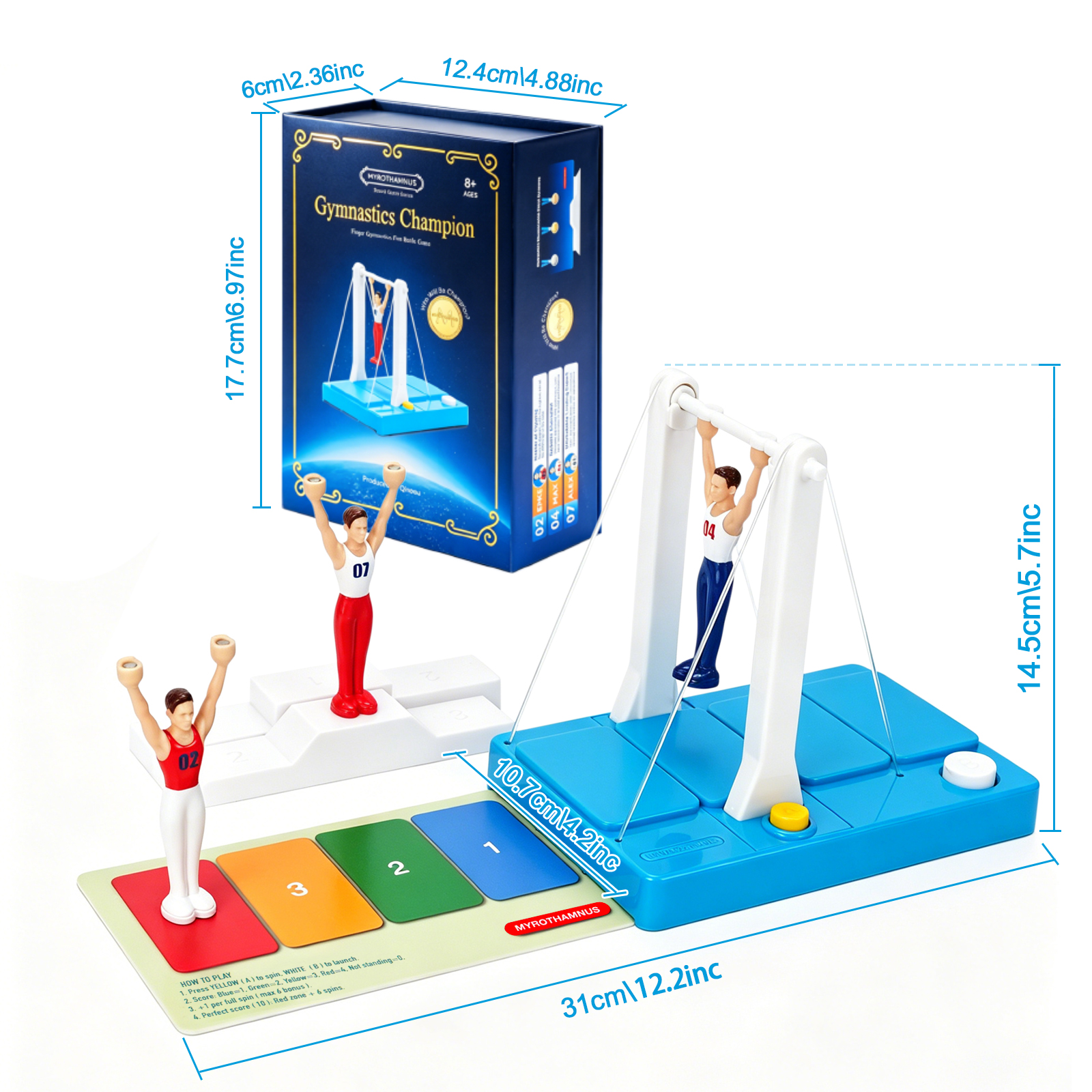 CP7100 Gymnastics Champion STEM Toy with 3 Unique Athletes - Image 3